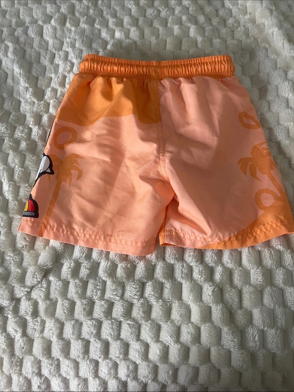 Kids Orange Sonic the Hedgehog Swim Trunks